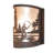 8" Wide Fly Fishing Right Wall Sconce