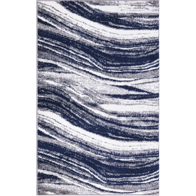 Tapis bleu marine tissé à la machine Peterstown