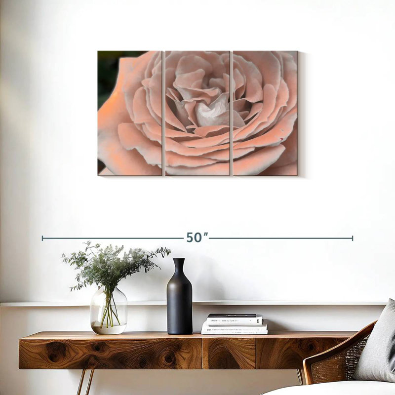 Soft Petal Rose, 20" H x 33" W