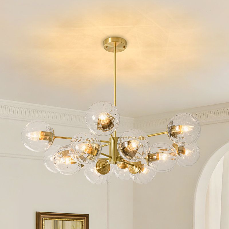 Lustre spoutnik 12 lumières Mid-Century