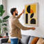 Abstract Geometry Geometric - Wrapped Canvas-1742823720-1742823727