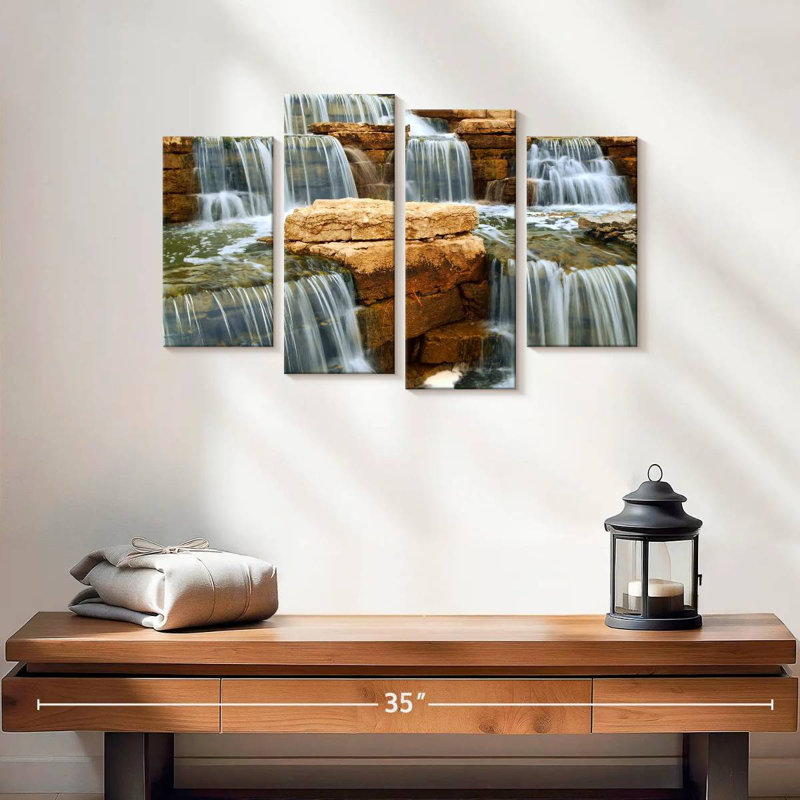 Alvord Cascading Waterfall, 14" H x 24" W