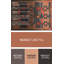 Tapis de zone orange/brun/bleu contemporaine-555073997