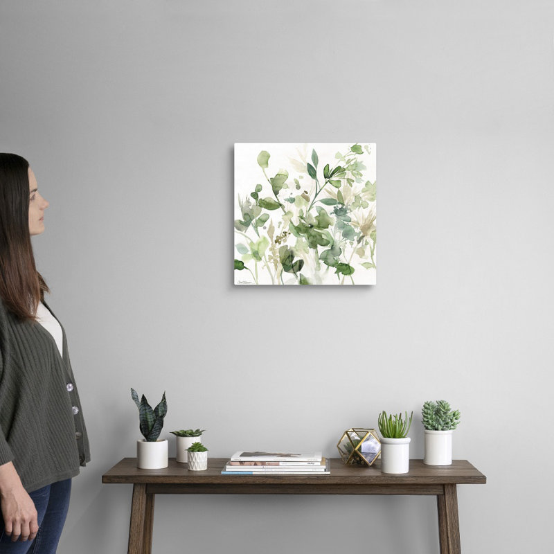 «Sage Garden I», reproduction d'art sur toile, Toile tendue, H 16 po x l 16 po x P 1,25 po