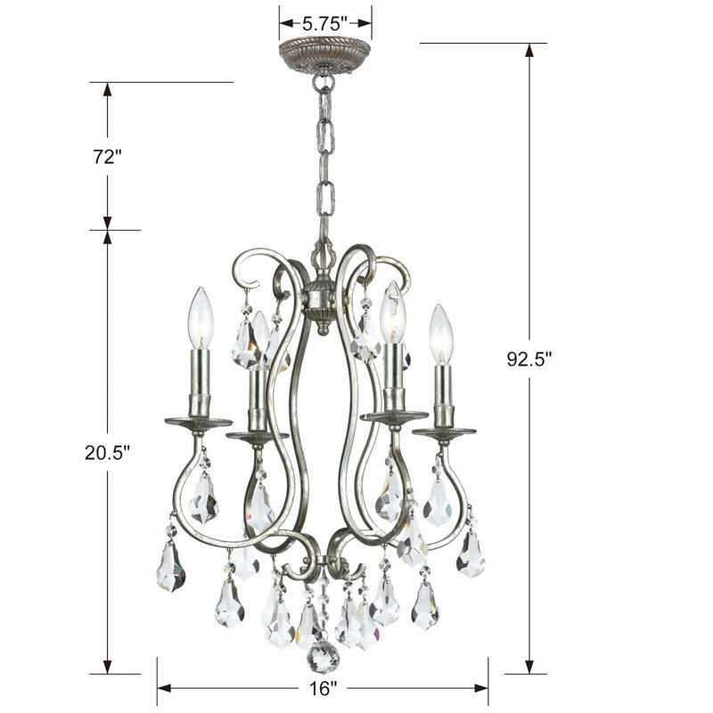 Archivaldo 4 - Light Dimmable Classic / Traditional Chandelier