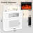 43” Electric Fireplace Mantel Wooden Surround Firebox, Tv Stand With 23" Freestanding Electric Fireplace-1287232796
