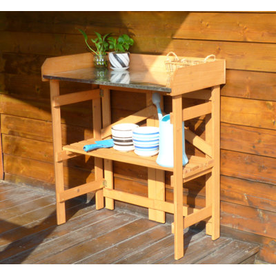 Ebling Rectangular Outdoor Folding Buffet & Console Table