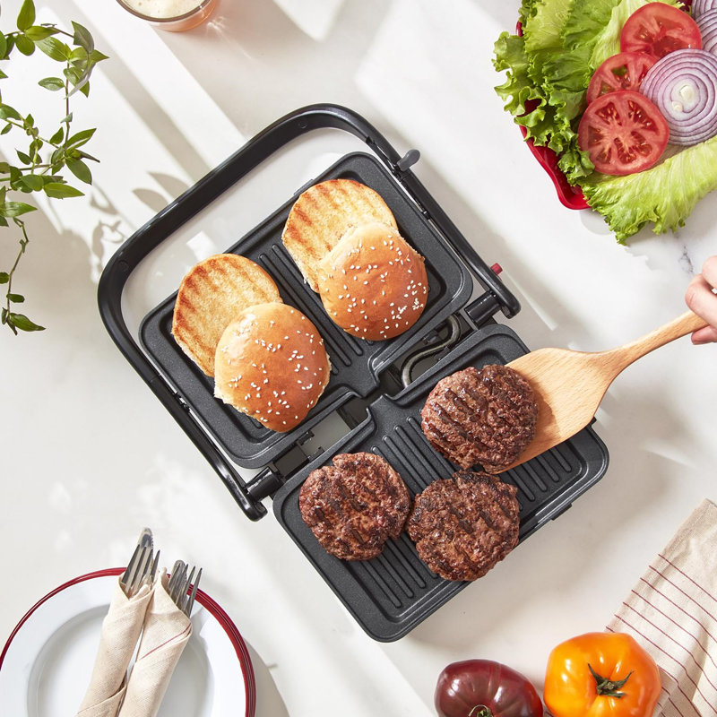 Dash Multimaker 10.9 in. L X 9.3 in. H Aluminum Nonstick Surface Black Electric Griddle