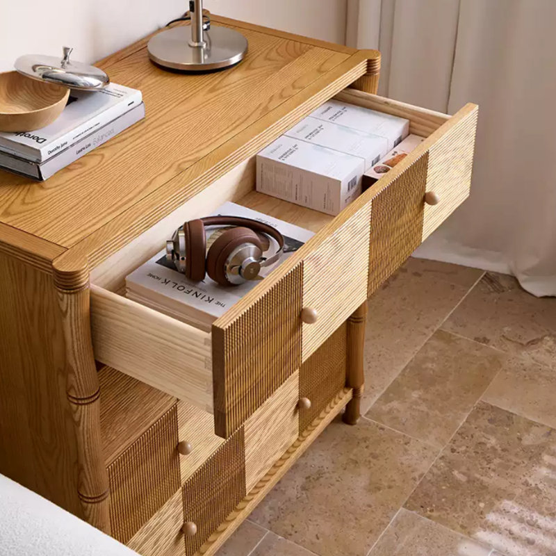 Brown 4-drawer Multi-functional Storage Cabinet