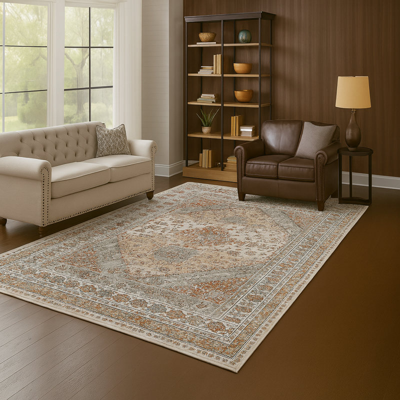 Tapis lavable ultra doux Crafters & Weavers de la collection Serapi, Rectangulaire 8 pi x 10 pi