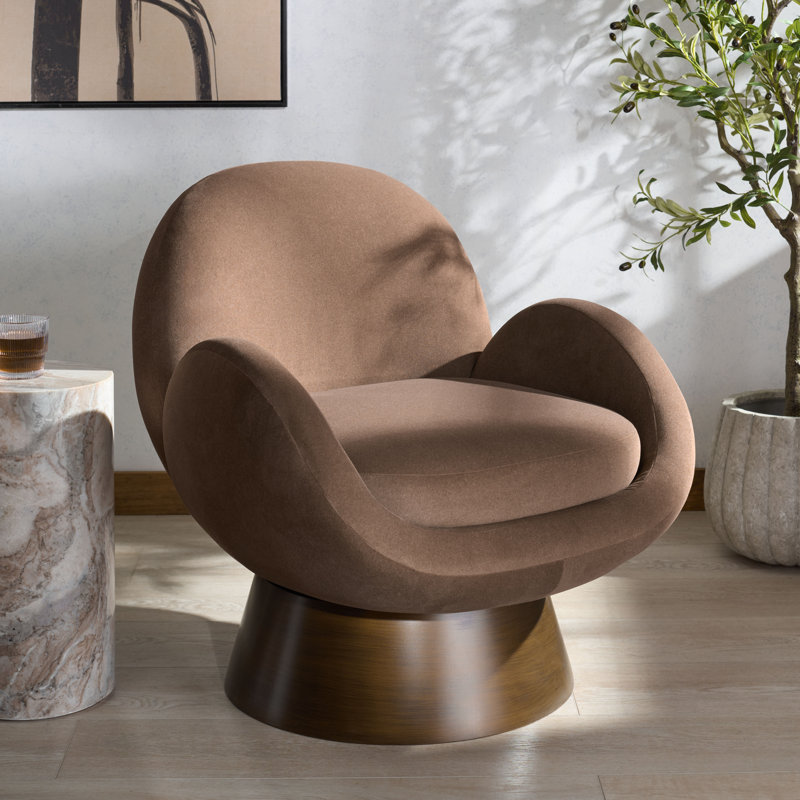 Chaise d'appoint Paolini, Brun