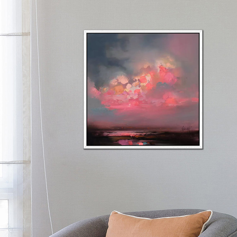 Cumulus Consonance Study I by Scott Naismith - Painting on Canvas, White Framed, 66.04 cm H x 66.04 cm W
