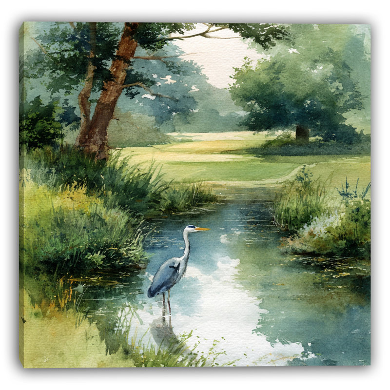 «Creekside Morning I», art mural sur toile tendue, 20 x 20, H 20 po x l 20 po