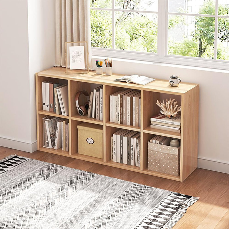 Bibliothèque ouverte avec compartiments simples - Chêne - Rangement minimaliste