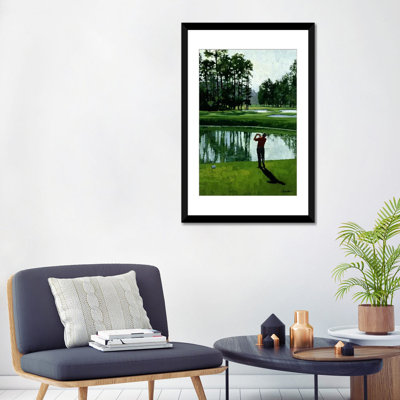 «Golf Course 9» par William Vanderdasson - Estampe numérique sur toile tendue sur toile