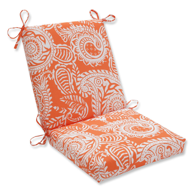 Coussin de chaise carré intérieur / extérieur en terre cuite Addie