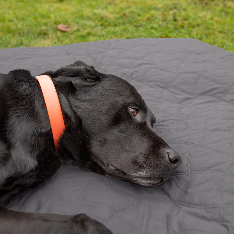 Quilted Twill Waterproof Bed Protector, 96" x 82", Gray