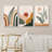 Mid Century Modern Boho Sun Forest Plant - 3 Piece Floater Frame Graphic Art Set on Canvas-73721019-73721027