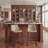 24"H Upholstered Counter Stools, Modern Faux Leather Barstools with Back and Metal Leg, Armless Counter Height Bar Stools for Kitchen lsland, Bar Counter, Pub Stools with Footrest, Patio Stools, Taupe-1036956214-1012168558