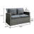 Sheehy 29.25 " W Loveseat with Cushions