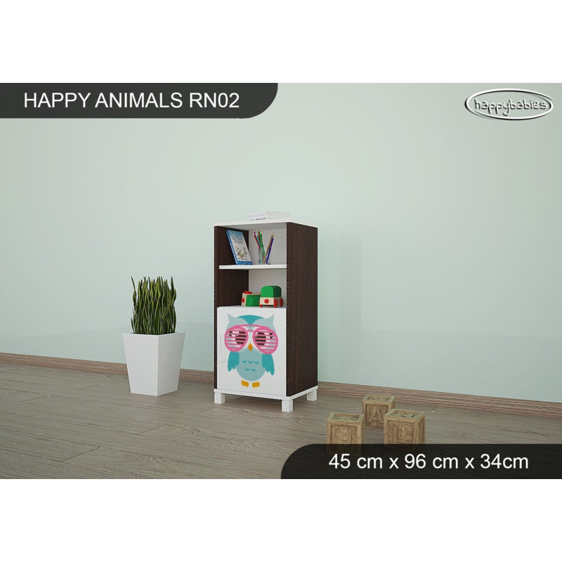 45cm W Animals Kids Cube, Chestnut
