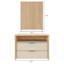 Armoire de rangement Noma à 2 tiroirs