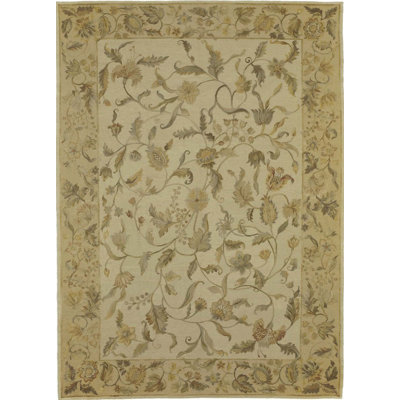 Wool Floral Area Rug