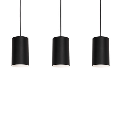 Luminaire suspendu linéaire à 3 lumières pour îlot de cuisine Tonalea