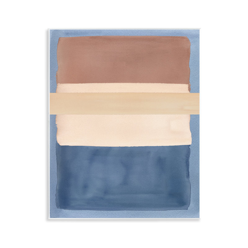 «Fun with Blue & Brown», plaque murale par Nina Jacobs