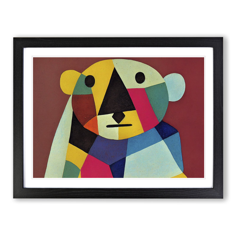 Abstract Koala Bear - Framed Print, Black, 34cm H x 46cm W x 2cm D