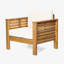 Chaise de patio d'extérieur en bois d'acacia 2 pièces-556508118