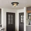 Plafonnier encastré 2 lumières avec verre martelé Alixandra-295452040-295452041