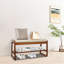 Banc de rangement pour chaussures 4 paires