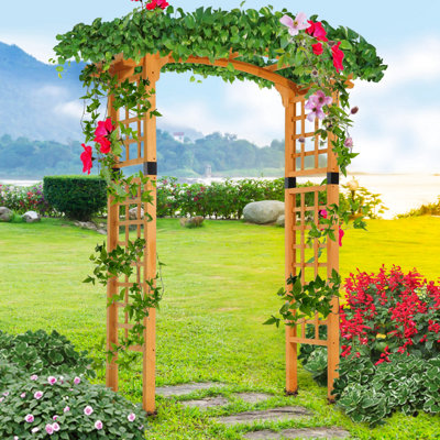 EA-BCFDEEFF6628-C 88.24'' H x 28.76'' W Wood EA-BCFDEEFF6628-C Trellis