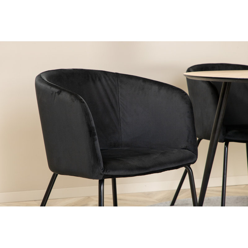 Dolson 4 - Person Dining Set, Black, Nature