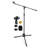 5 Core Tripod Mic Stand Heavy Duty Adjustable Floor Microphone Boom Arm Pedestal Para Microfono