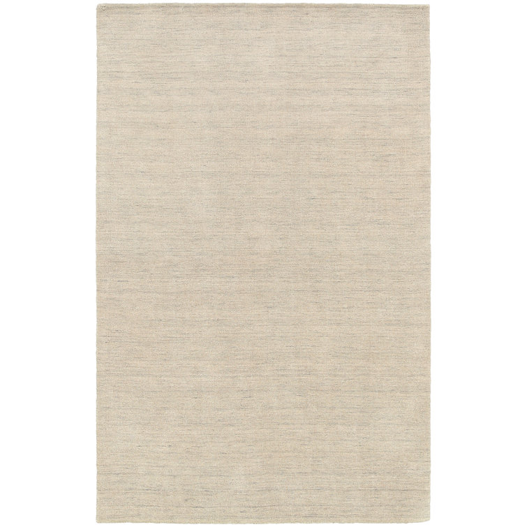 Barrientos Handmade Tufted Wool Beige/Grey Area Rug