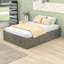 Lit plateforme en bois avec 6 tiroirs de rangement-1258302607-1258302600