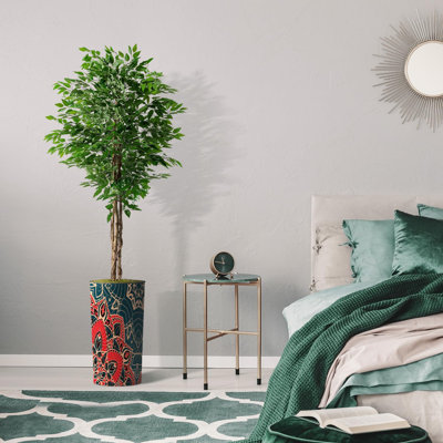 75'' Faux Ficus Tree in Planter