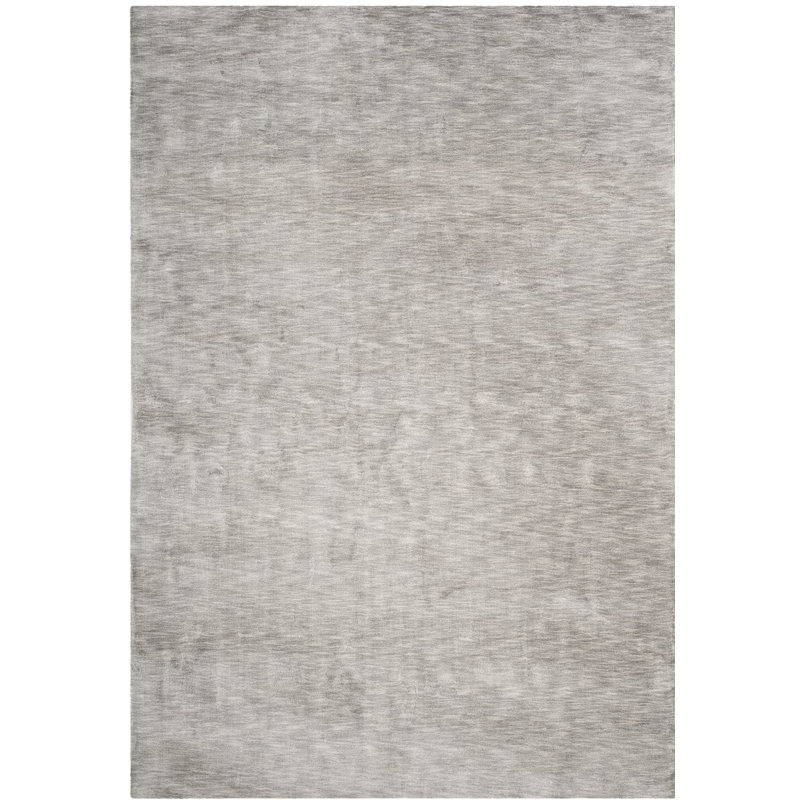 Tapis noué à la main gris Billie-Lea, Rectangle 9 pi x 12 pi