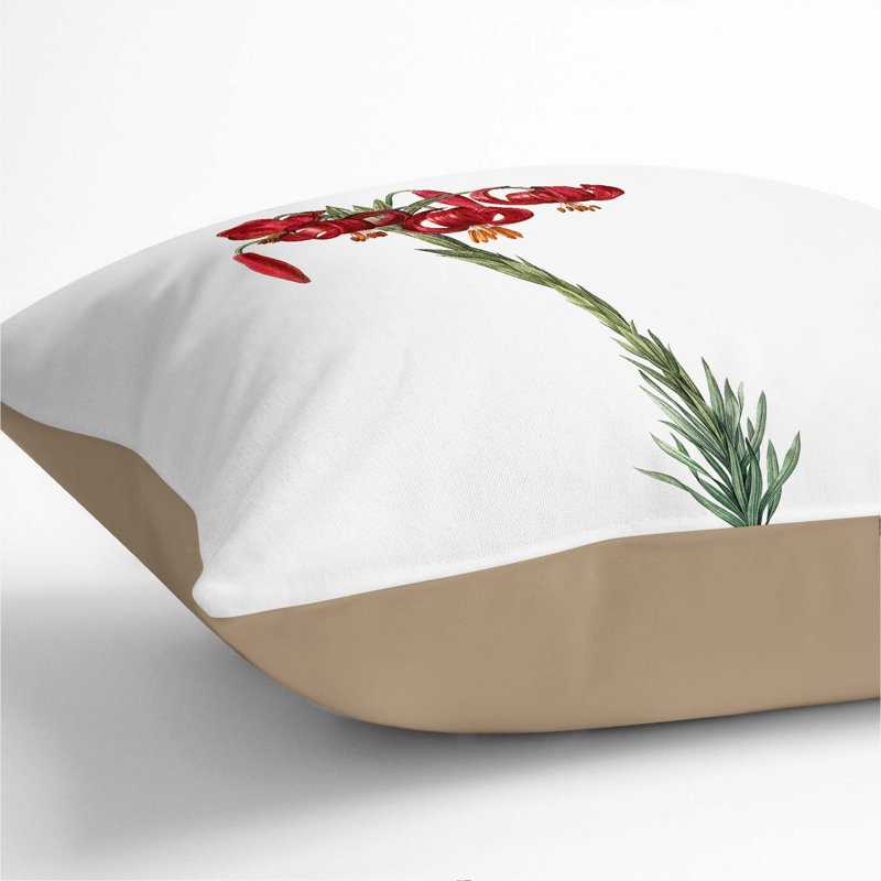 Square Throw Cushion, 40cm H x 40cm W x 15cm D, Stone