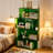 Green Stacked Cube Four-Tier Open Display Table
