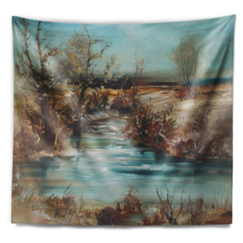 Tapisserie «Trees and Creek», H 32 po x l 39 po