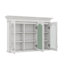 Armoire à pharmacie murale 40 "avec porte miroir et tablettes en verre