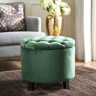 Hemi Velvet Ottoman