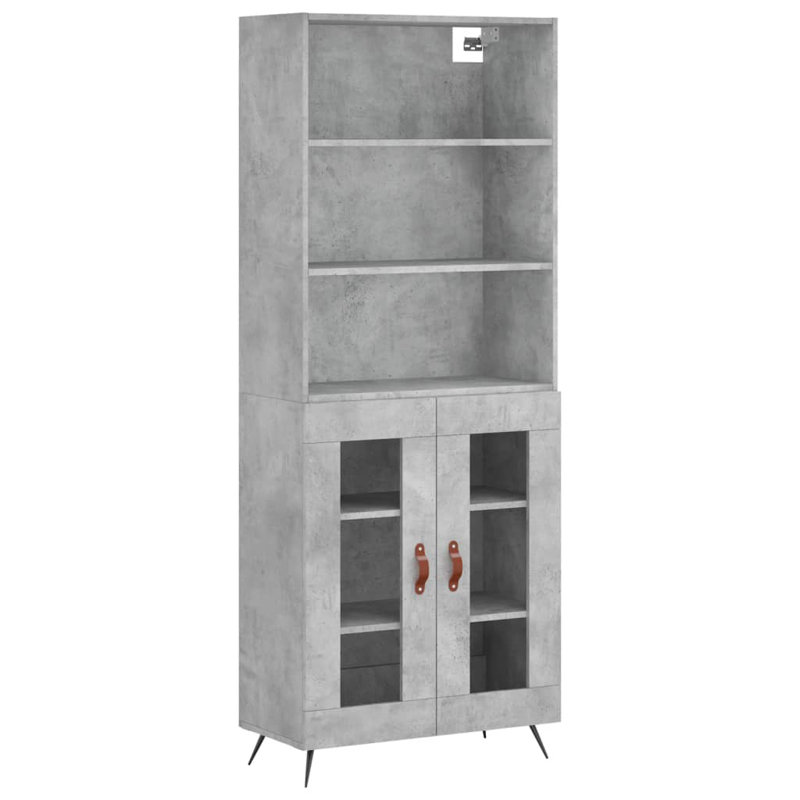 Malbork 69.5cm Sideboard, Concrete Grey