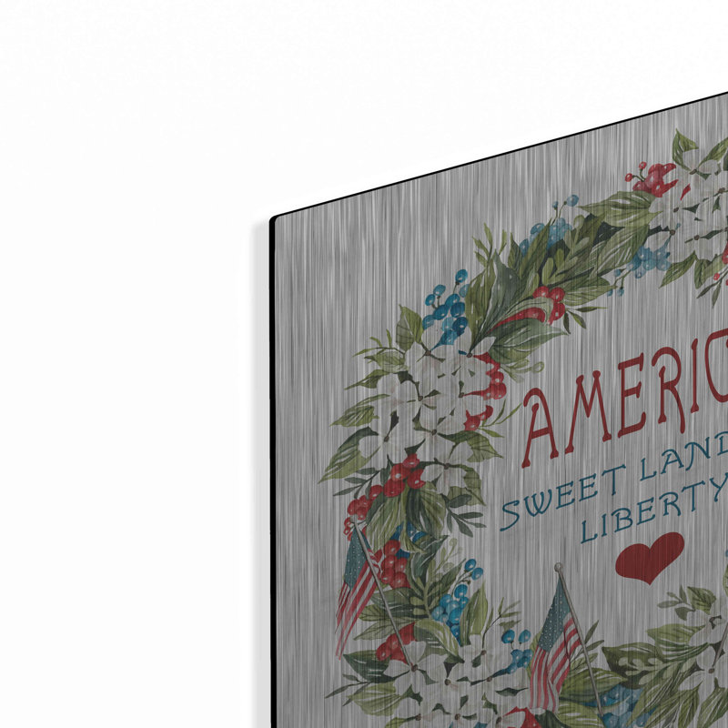 «America Wreath» par Cindy Jacobs, H 12 po x l 12 po