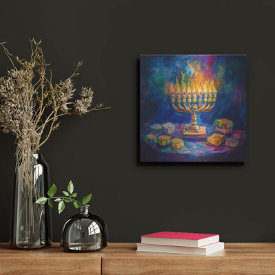 «Happy Hanoukka mineur» par Rich Monet, art mural en métal