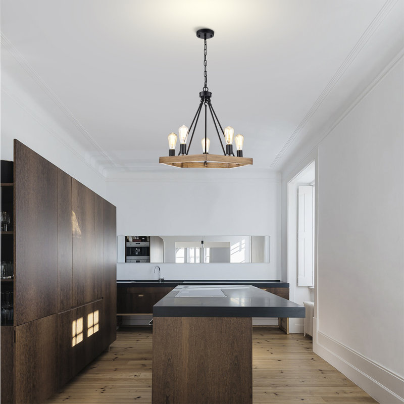 Lustre géométrique unique à 5 lumières Enga