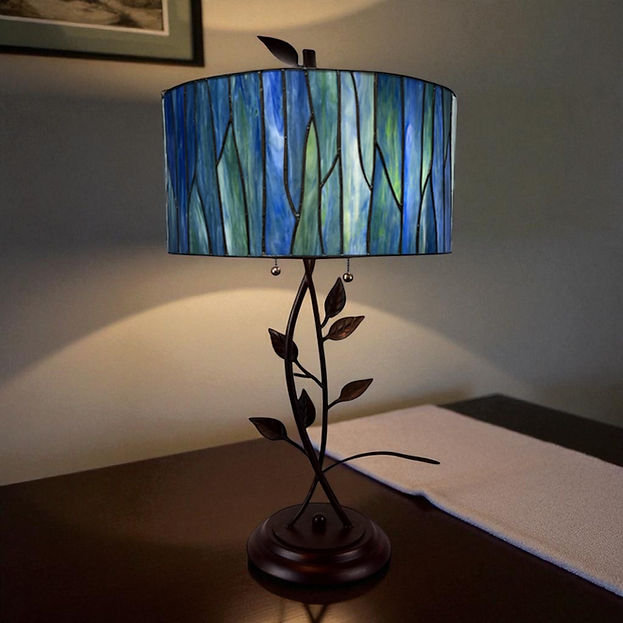 Blue Tiffany Table Lamp